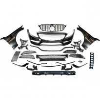 Kit De Carrocería Mercedes W205 2014-2018 Coupe Look AMG C63 - Plástico ABS