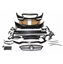Kit De Carrocería Mercedes W205 2019 Lci 4p Look C63 - Plástico Abs