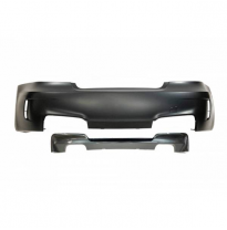 Paragolpes Trasero Bmw E82 / E88  Look M1 07-11 Doble Salida  - Paragolpes Trasero Plástico Abs