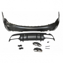 Paragolpes Trasero Mercedes W204 07-13 2-4p Look W205 C63 Plástico Abs