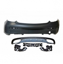 Paragolpes Trasero Mercedes W205 2p 14-18 Look Amg Plástico Abs