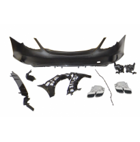 Paragolpes Trasero Mercedes W205 4P 2014-2021 Look C63 New Plástico ABS