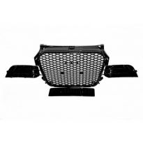 Parrilla Audi A1 2012-2015 Look RS1 Black Carcasa Antiniebla - Plástico ABS