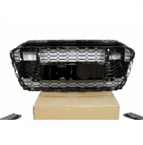 Parrilla Audi A6 2020 C8 Look Rs6 Black - Plástico Abs