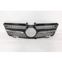 Parrilla Mercedes W164 2005-2008 Look Diamond Black Plástico Abs