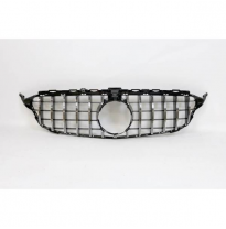 Parrilla Mercedes W205 2014-2018 Look Gtr Con Radar - Plástico Abs