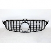 Parrilla Mercedes W205 2015-2018 Full Black Con Cámara Plástico Abs