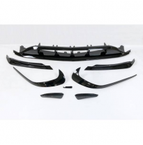 Spoiler Delantero Mercedes W176 16-18 Look Amg A45 Negro Brillante - Plástico Abs