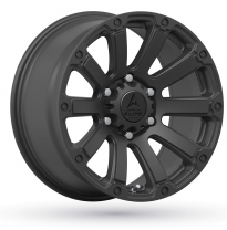 LLANTA ALUMINIO AMERICAN ELITE WHEELS DEFENDER NEGRO MATE 9 x 17 Et:12  5 x 120 74