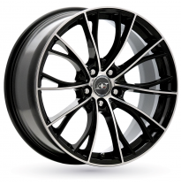 LLANTA ALUMINIO INFINY INDIVIDUAL SPARTAN individual NEGRO BRILLANTECARA PULIDA 8 x 18 Et:34  5 x 120 72,6