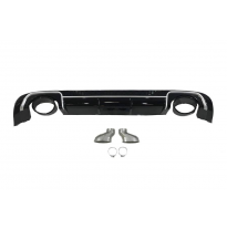 Difusor Trasero Audi A3 V8 4 puertas (Sedan) 2013-2015 Look RS3 ABS Plástico ABS