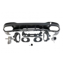 Difusor Trasero Mercedes W118 CLA Look A35 Negro Brillo Plástico ABS