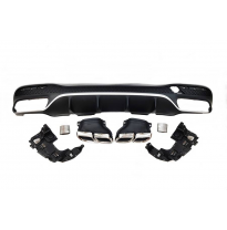 Difusor Trasero Mercedes W166 GLE 350 look AMG 63 Colas Plástico ABS