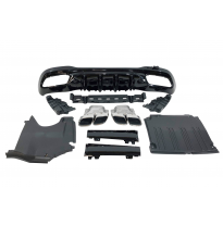 Difusor Trasero Mercedes W206 Sedan / SW Look C63 Plástico ABS