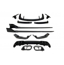 Kit De Carrocería BMW G05 X5 LCI 2023+ Look M Performance Brillante Negro Plástico ABS