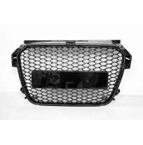 Parrilla Audi A1 2012-2015 Look RS1 Black  Plástico ABS