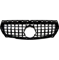 Parrilla Mercedes W117 CLA 2013-2019 Look GTR FULL BLACK Plástico ABS