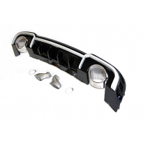 Difusor Trasero Audi A3 Sedan 2016-2019 SLine Look RS3 Plástico ABS