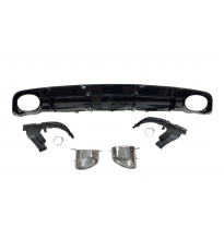 Difusor Trasero Audi A6 / A6 Avant Look RS6 2015-2018 C7 S-Line ABS Plástico ABS