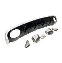 Difusor Trasero Audi A6 Sedan / Avant C7 2011-2014 Look RS6 ABS Plástico ABS