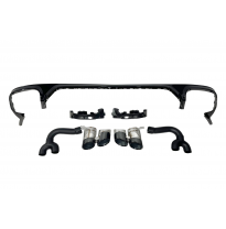 Difusor Trasero Audi Q8 2018-2023 Look RSQ8 Plástico ABS