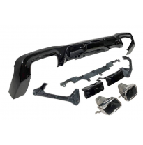 Difusor Trasero BMW F44 look M Performance Brillante Negro Plástico ABS
