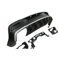 Difusor Trasero Mercedes C167 GLE 2020 Colas Look E53 Black Plástico ABS