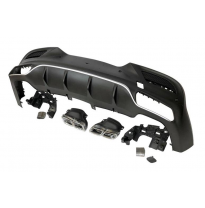 Difusor Trasero Mercedes C292 2014-2018 Look AMG GLE63 Plástico ABS