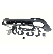 Difusor Trasero Mercedes W118 CLA Look A35 Negro Brillo Plástico ABS