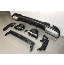 Difusor Trasero Mercedes W212 2014-2015 SW / 4P Look AMG E63 Plástico ABS