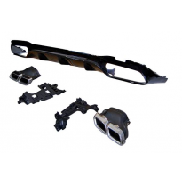 Difusor Trasero Mercedes W213 4 puertas look AMG E63 ABS Plástico ABS