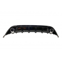 Difusor Trasero Volkswagen Golf 7 look TCR Negro Brillante Plástico ABS