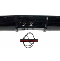 Difusor Trasero Volkswagen Golf 7.5 Look TCR Negro Brillante Red Light Plástico ABS