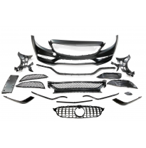 Paragolpes Delantero Mercedes W205 2014-2018 2P / 4P / SW look AMG C63 Plástico ABS