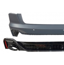 Paragolpes Trasero Audi A6 C8 4 puertas Look RS6 Carbono Plástico ABS