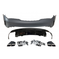 Paragolpes Trasero Mercedes W117 2013-2018 LCI 4P / SW Look AMG A45 Plástico ABS