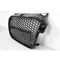 Parrilla Audi A1 2012-2015 Look RS1 Black  Plástico ABS