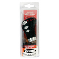 Pomo Cambio  Cuero Negro &quot;Cobra&quot;