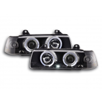 Faros Angel Eyes Bmw 3er E36 Saloon 92-98 Negro