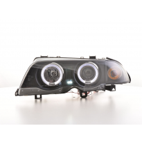 Faros Angel Eyes Bmw 3er E46 Saloon 98-01 Negro