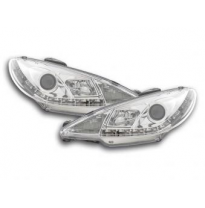 Faros Luz Diurna Peugeot 206 Bj. 98-02 Chrom
