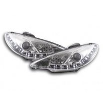 Faros Luz Diurna Peugeot 206 Bj. 98-07 Chrom
