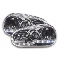 Faros Luz Diurna Vw Golf 4 1j 98-03 Cromado