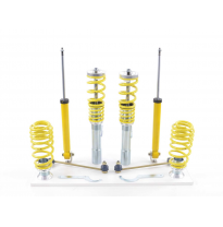 Kit coilover regulable dureza FK VW Golf 5 1K Bj.2003-2008 con puntal 55mm