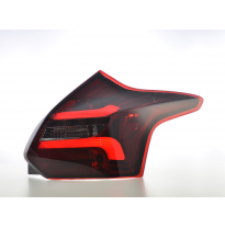 Pilotos Led Ford Focus 3 Hutchback 11-14 Rojo/Ahumado Con Intermitentes Dinamicos