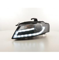 Faros Luz Diurna Homologacion R87 Audi A4 B8 8k Bj. 07-11 -Xenon De Serie- Negro