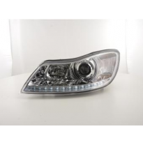Faros Luz Diurna Skoda Octavia Ab Bj. 2009 Verchromt/Klar Con Luz De Estacionamiento