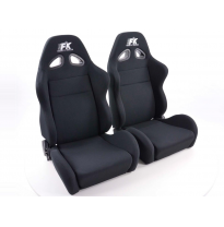 Asientos Deportivos Sport Tela Negro Con Calefacción Y Masaje Fk Automotive