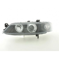 Faros Delanteros Angel Eyes Set  Opel Vectra Modelo B Bj: 99-02 Negro Fk Automotive