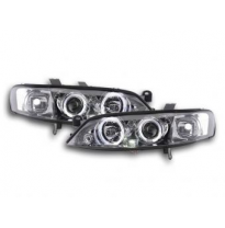 Faros Delanteros Set Angel Eyes Opel Vectra Modelo B Bj: 99-02 Cromado Fk Automotive
